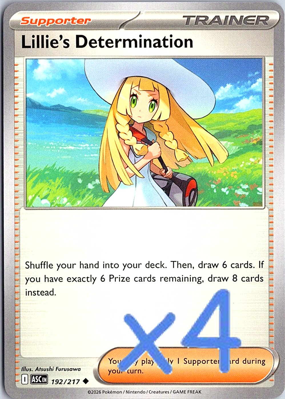PLAYSET Lillie's Determination Uncommon ME: Ascended Heroes 192/217