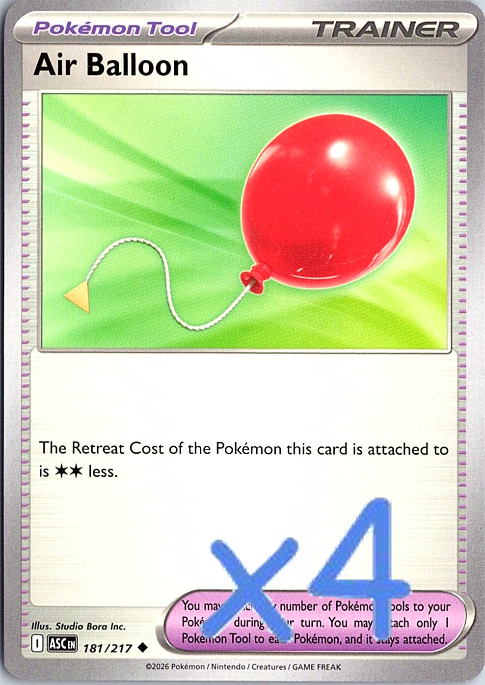 PLAYSET Air Balloon Uncommon ME: Ascended Heroes 181/217