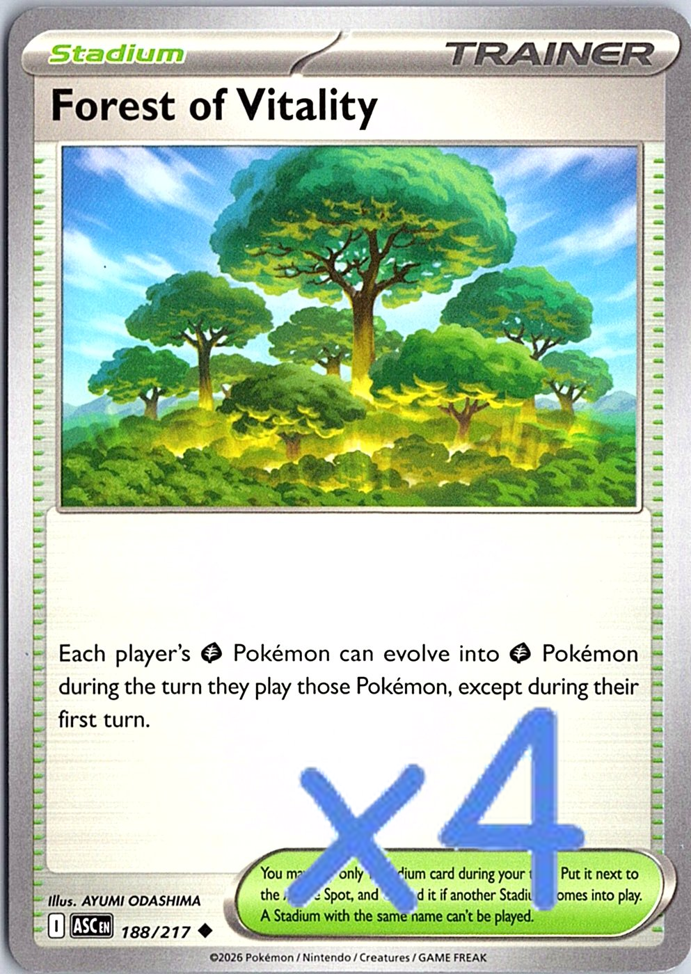 PLAYSET Forest of Vitality Uncommon ME: Ascended Heroes 188/217