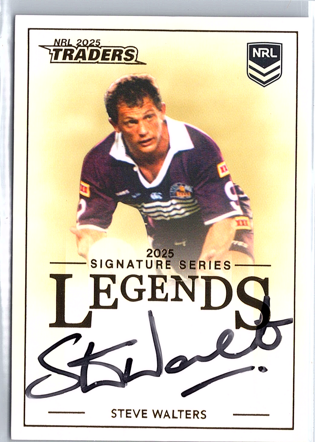 2025 NRL Traders Steve Walters Legends Auto L26