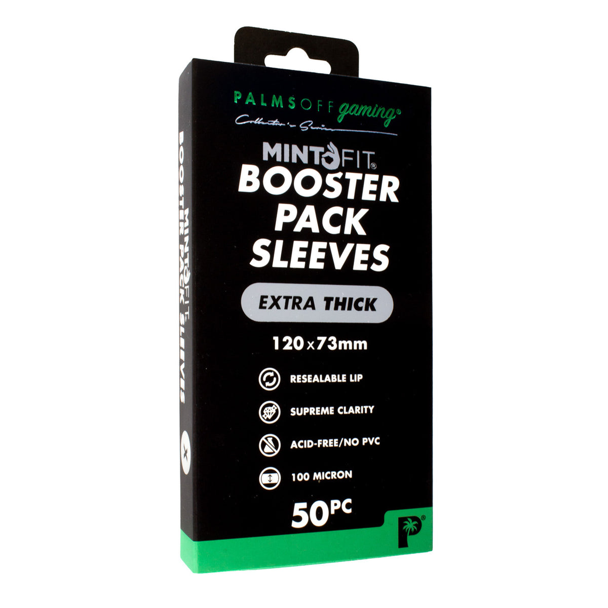 Palms off MintFit Booster Pack Sleeves - Extra Thick 50pc