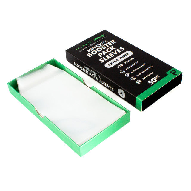 Palms off MintFit Booster Pack Sleeves - Extra Thick 50pc