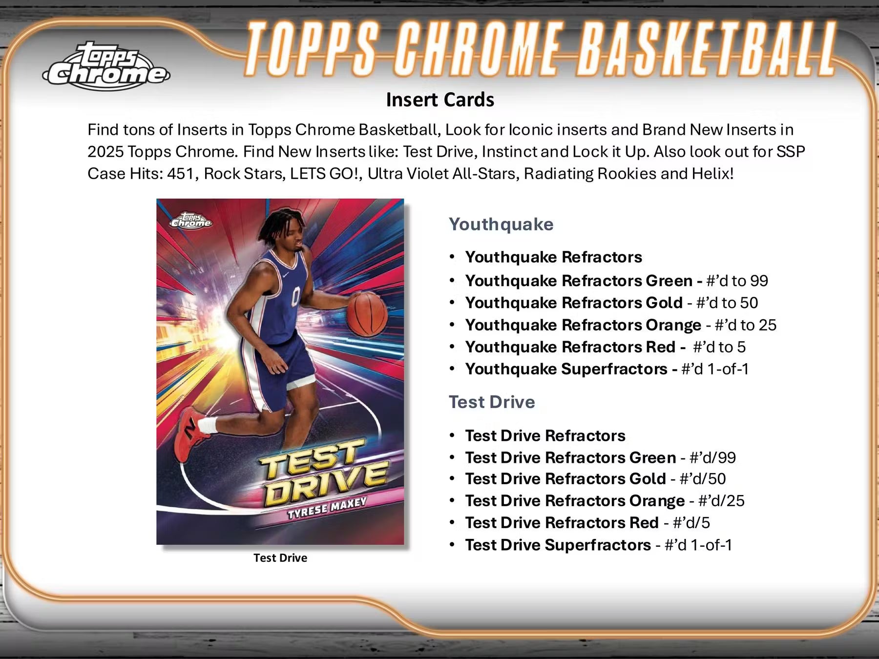 2024-25 Topps Chrome Basketball Hobby Box