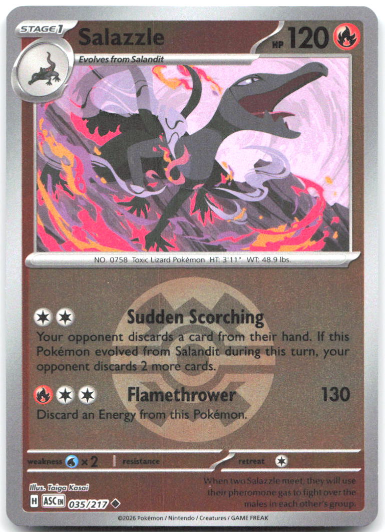 Salazzle (Quick Ball) ASC Reverse Holo NM