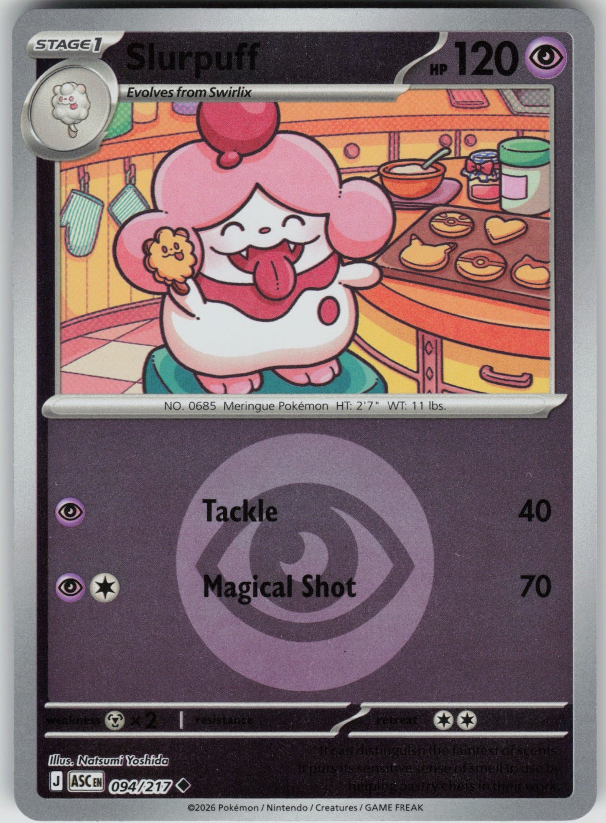 Slurpuff (Energy Symbol Pattern) ASC Reverse Holo NM
