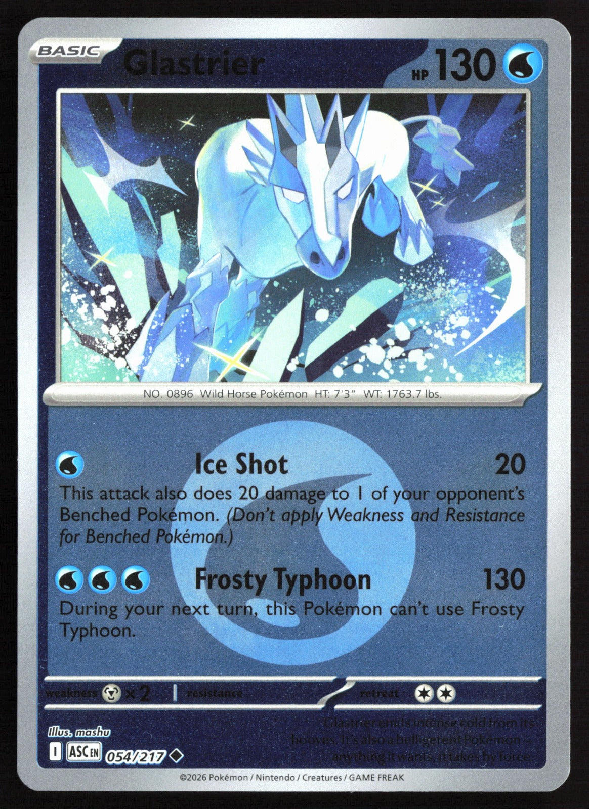 Glastrier (Energy Symbol Pattern) ASC Reverse Holo NM