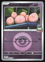 Team Rocket's Exeggcute (Energy Symbol Pattern) ASC Reverse Holo NM