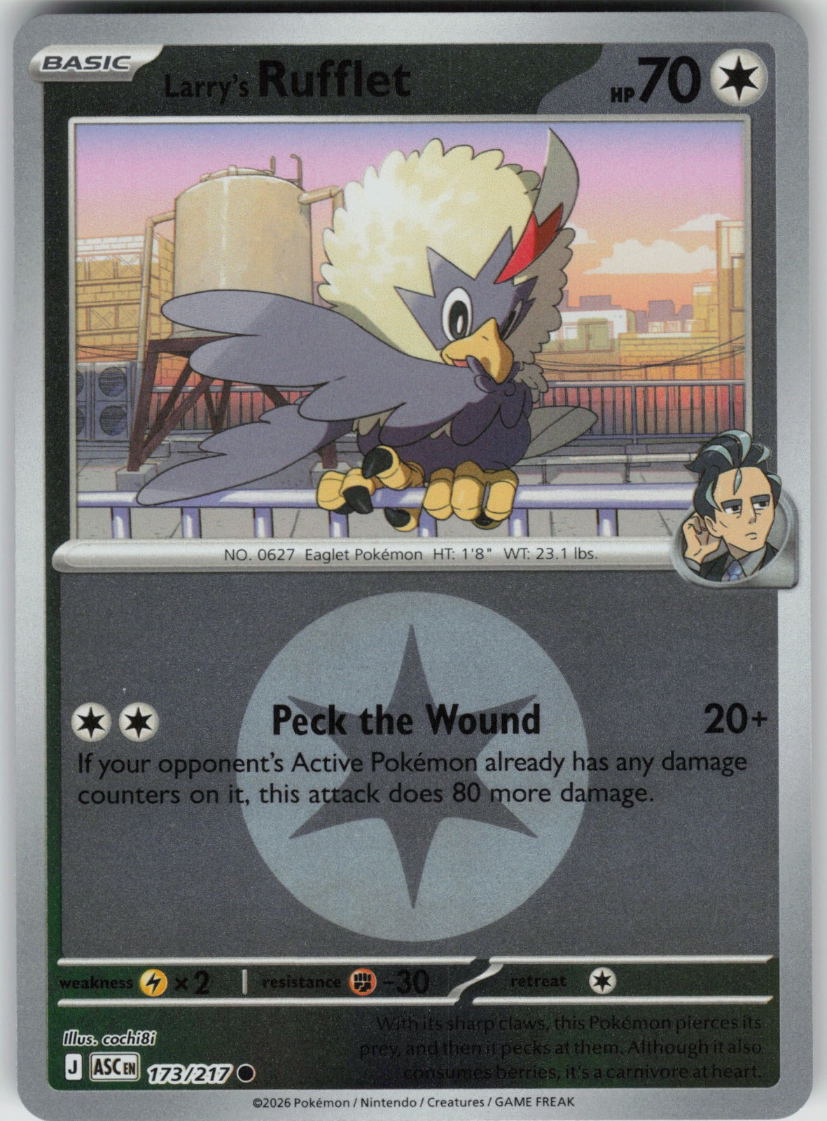 Larry's Rufflet (Energy Symbol Pattern) ASC Reverse Holo NM