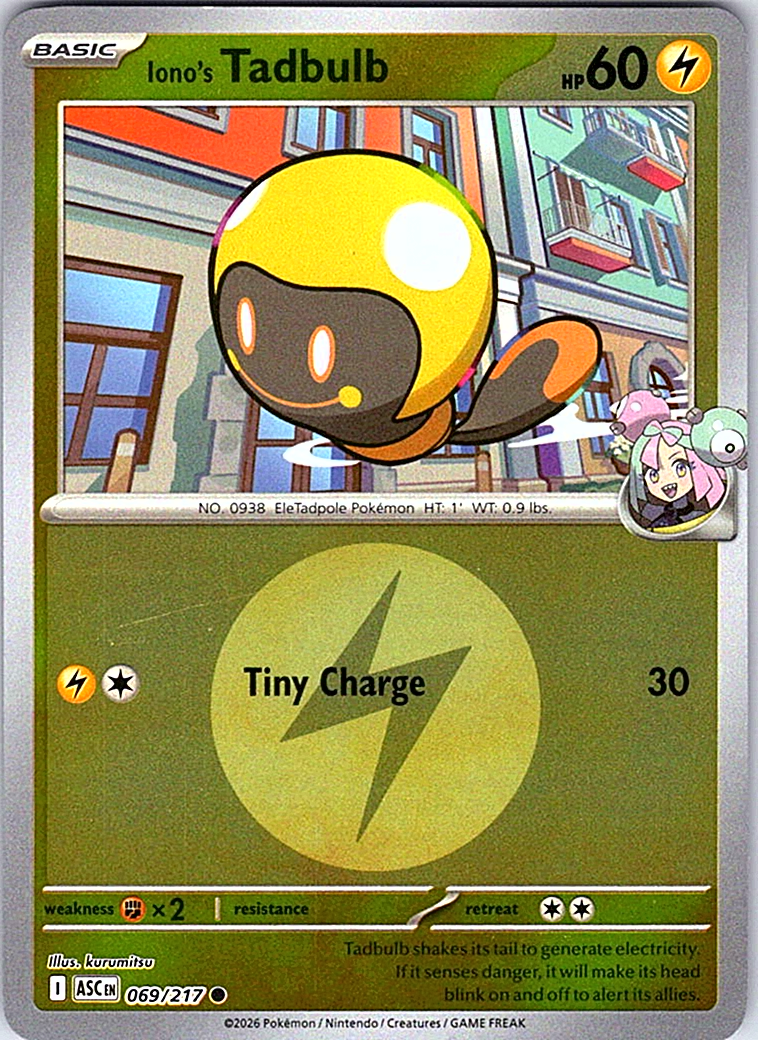 Iono's Tadbulb (Energy Symbol Pattern) ASC Reverse Holo NM