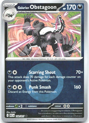 Galarian Obstagoon (Energy Symbol Pattern) ASC Reverse Holo NM