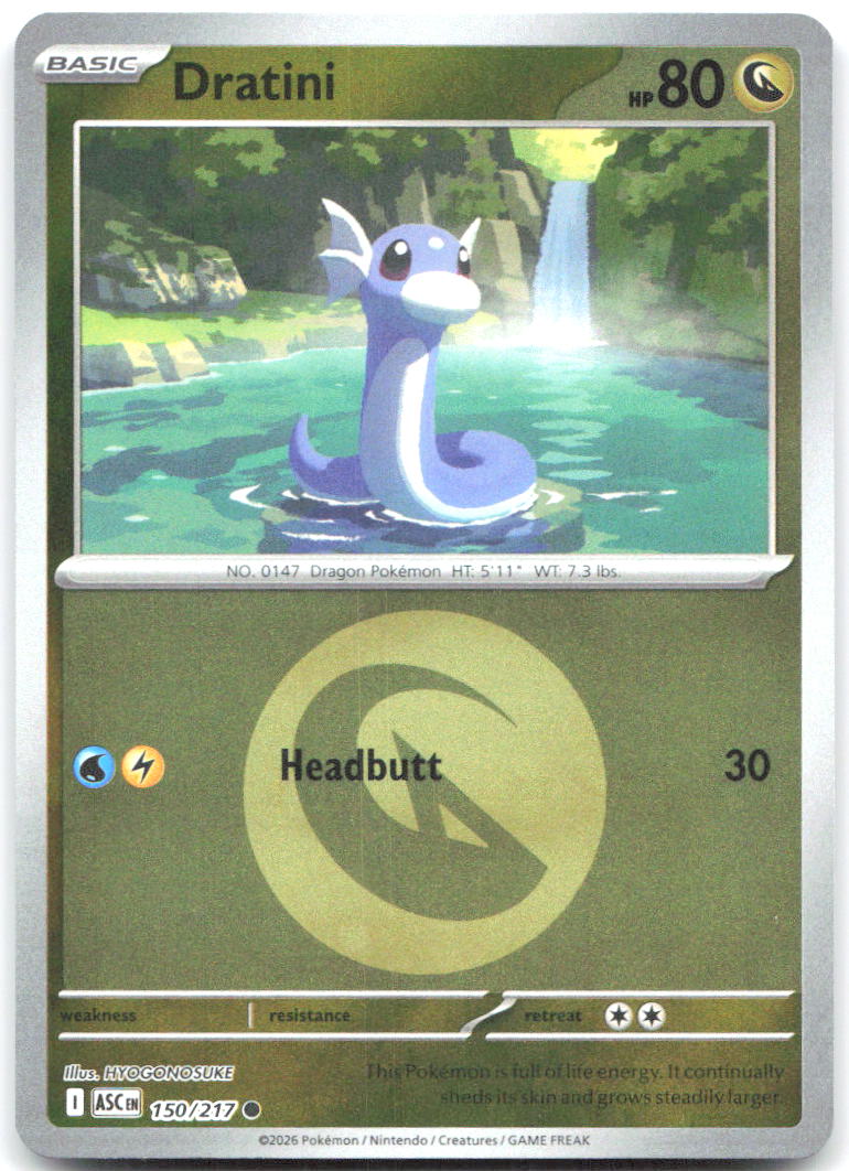 Dratini (Energy Symbol Pattern) ASC Reverse Holo NM