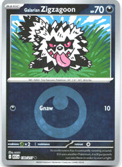 Galarian Zigzagoon (Energy Symbol Pattern) ASC Reverse Holo NM