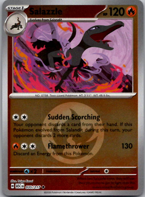 Salazzle (Energy Symbol Pattern) ASC Reverse Holo NM