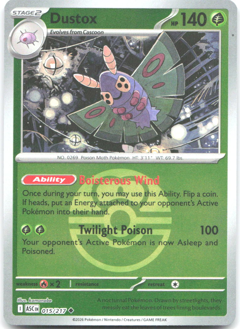Dustox (Love Ball) ASC Reverse Holo NM