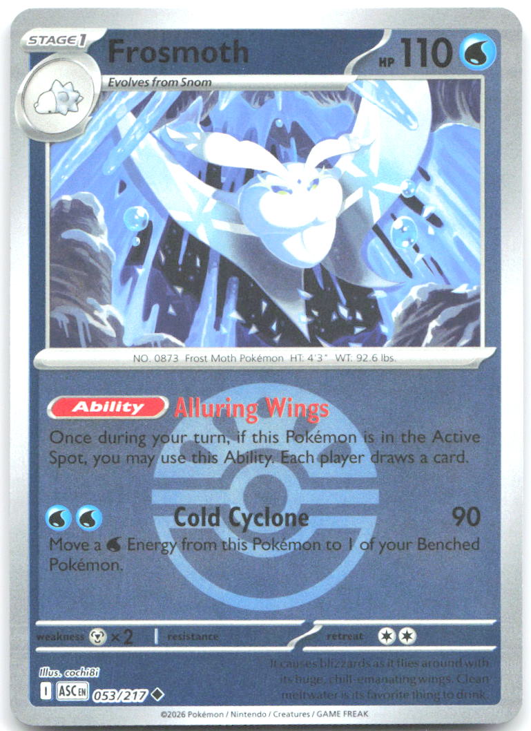 Frosmoth (Friend Ball) ASC Reverse Holo NM