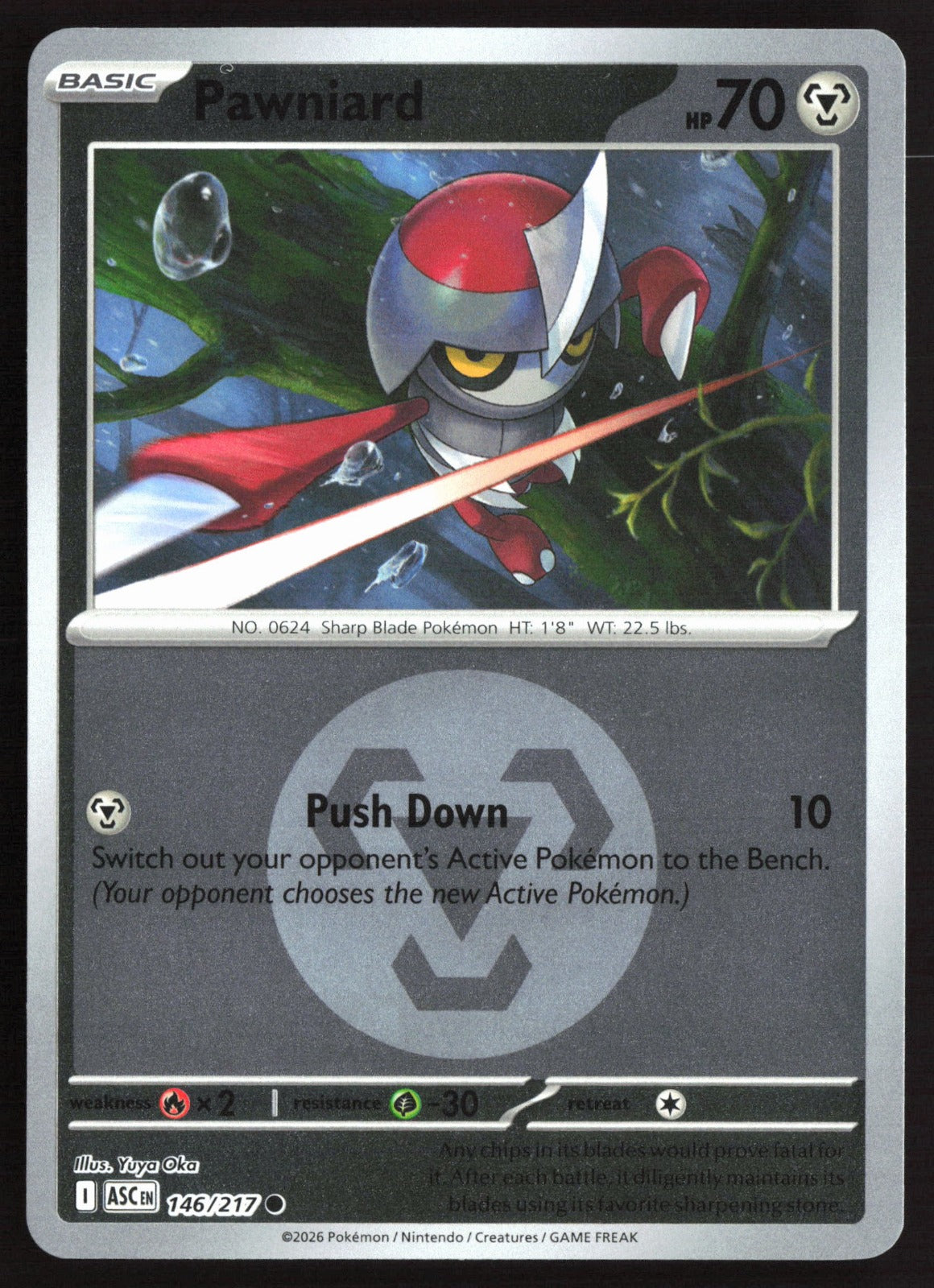 Pawniard (Energy Symbol Pattern) ASC Reverse Holo NM
