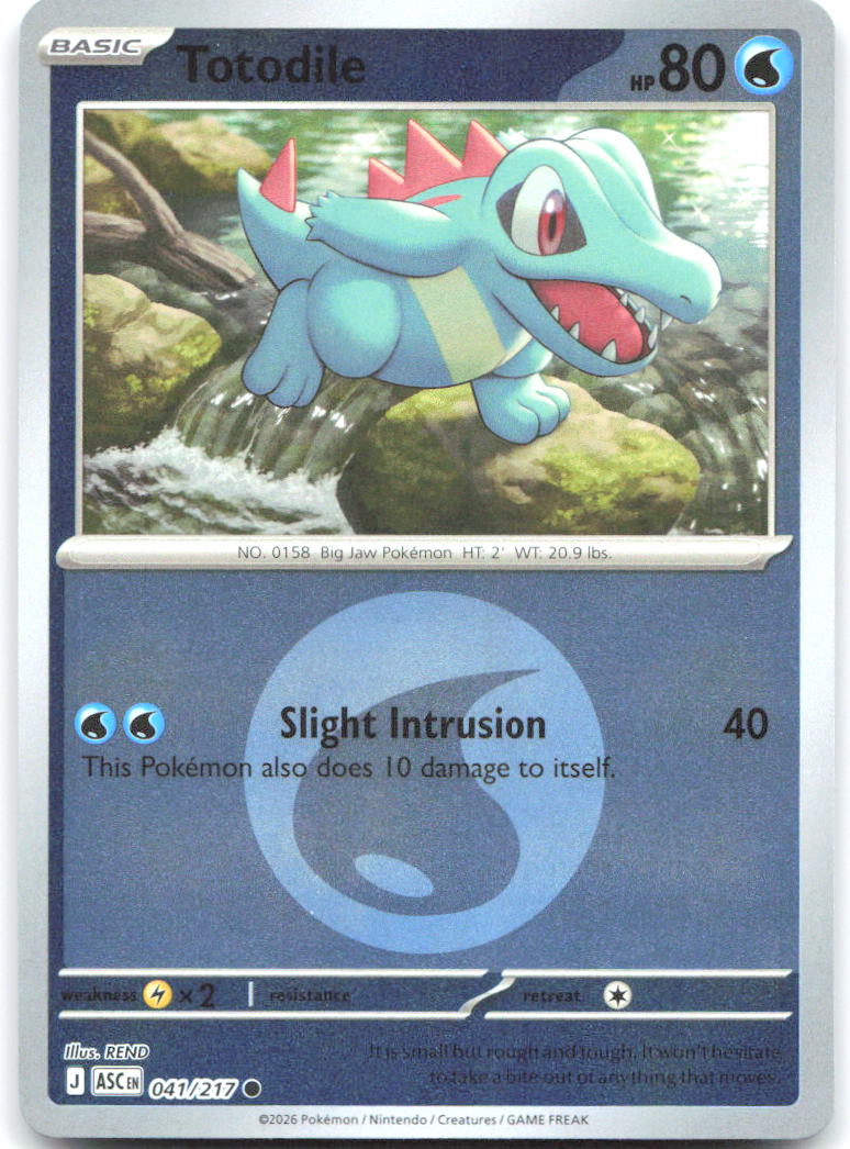 Totodile (Energy Symbol Pattern) ASC Reverse Holo NM