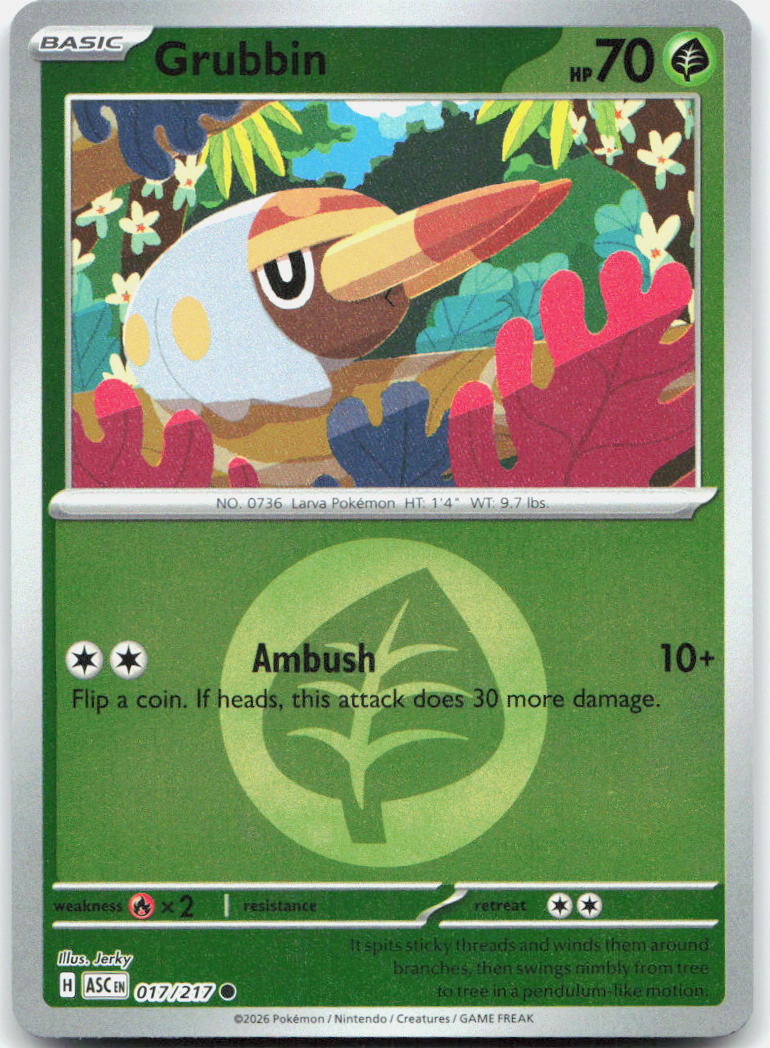 Grubbin (Energy Symbol Pattern) ASC Reverse Holo NM