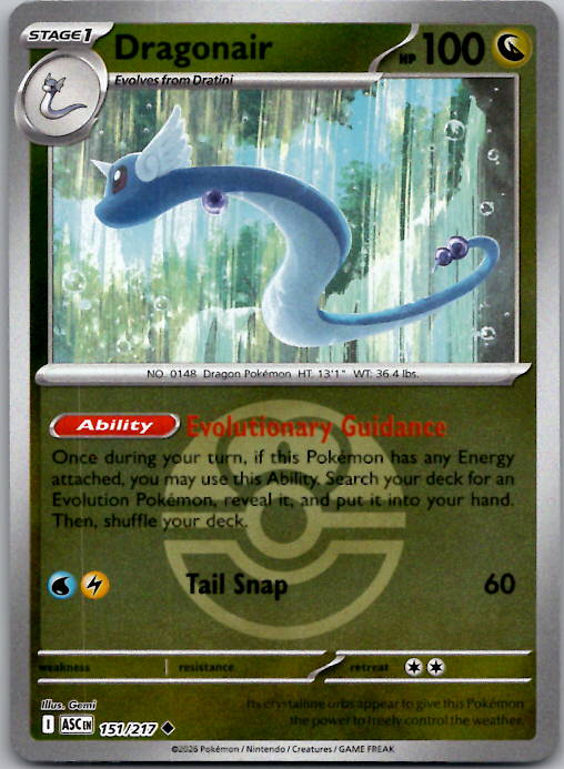 Dragonair (Love Ball) ASC Reverse Holo NM
