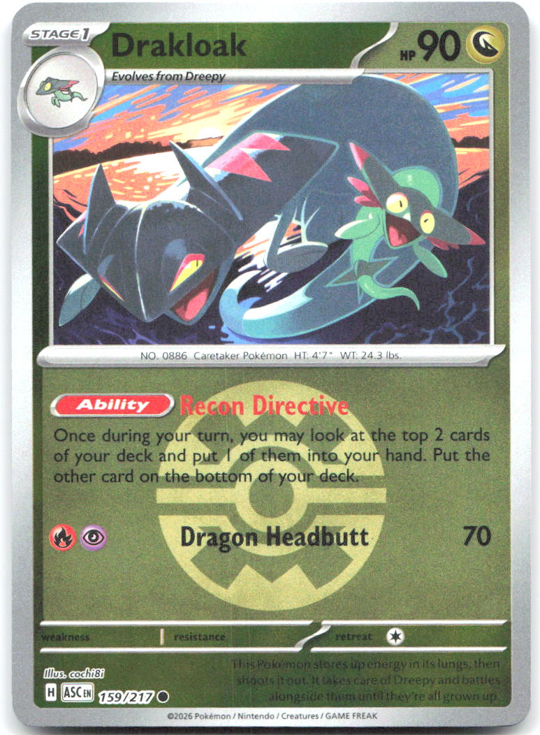 Drakloak (Quick Ball) ASC Reverse Holo NM