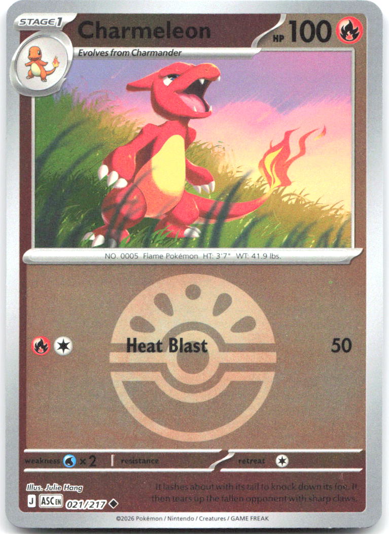Charmeleon (Friend Ball) ASC Reverse Holo NM