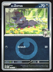 N's Zorua (Energy Symbol Pattern) ASC Reverse Holo NM