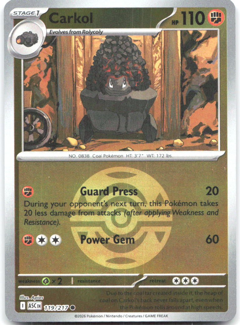 Carkol (Dusk Ball) ASC Reverse Holo NM