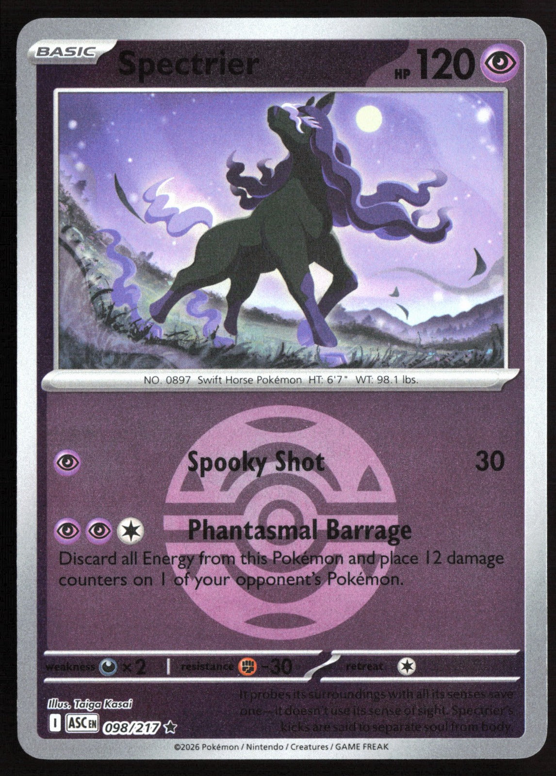 Spectrier (Dusk Ball) ASC Reverse Holo NM