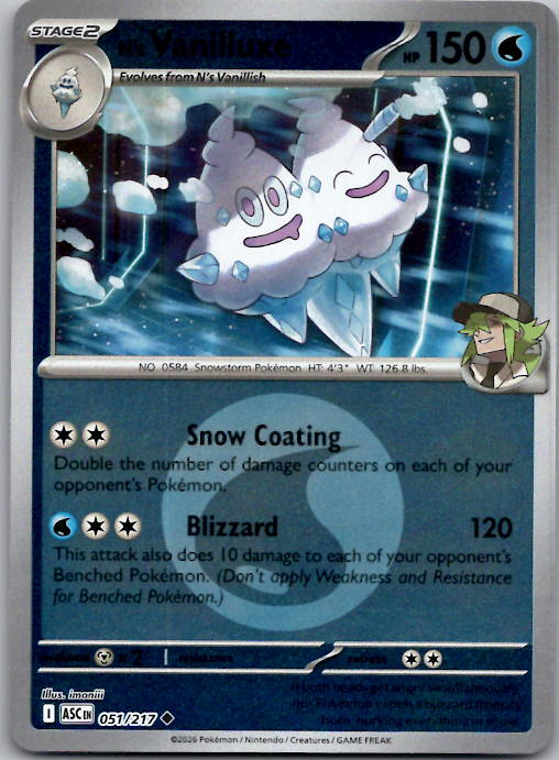N's Vanilluxe (Energy Symbol Pattern) ASC Reverse Holo NM