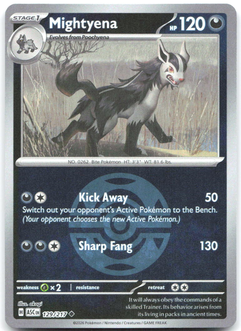 Mightyena (Dusk Ball) ASC Reverse Holo NM