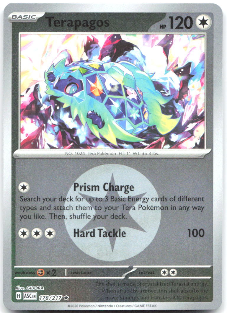 Terapagos (Energy Symbol Pattern) ASC Reverse Holo NM
