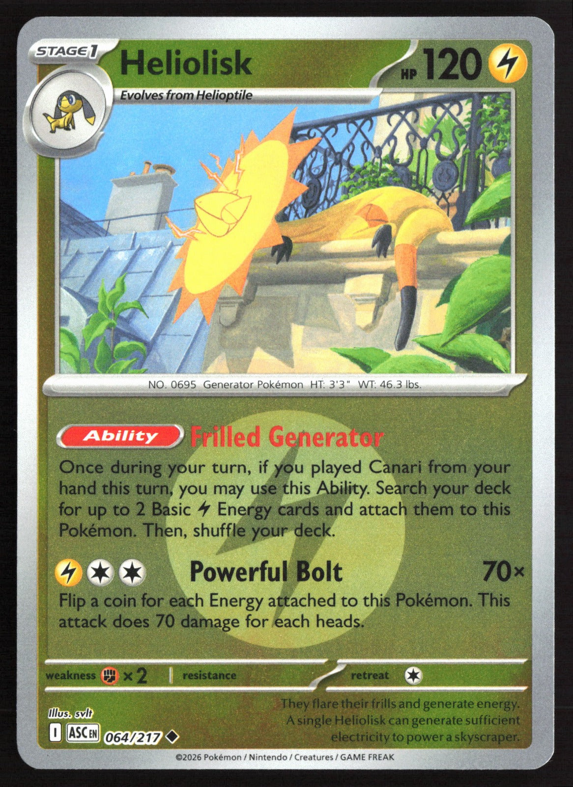 Heliolisk (Energy Symbol Pattern) ASC Reverse Holo NM