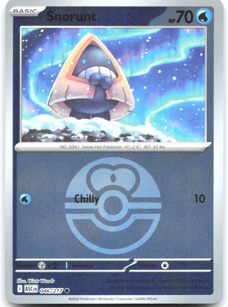 Snorunt (Love Ball) ASC Reverse Holo NM