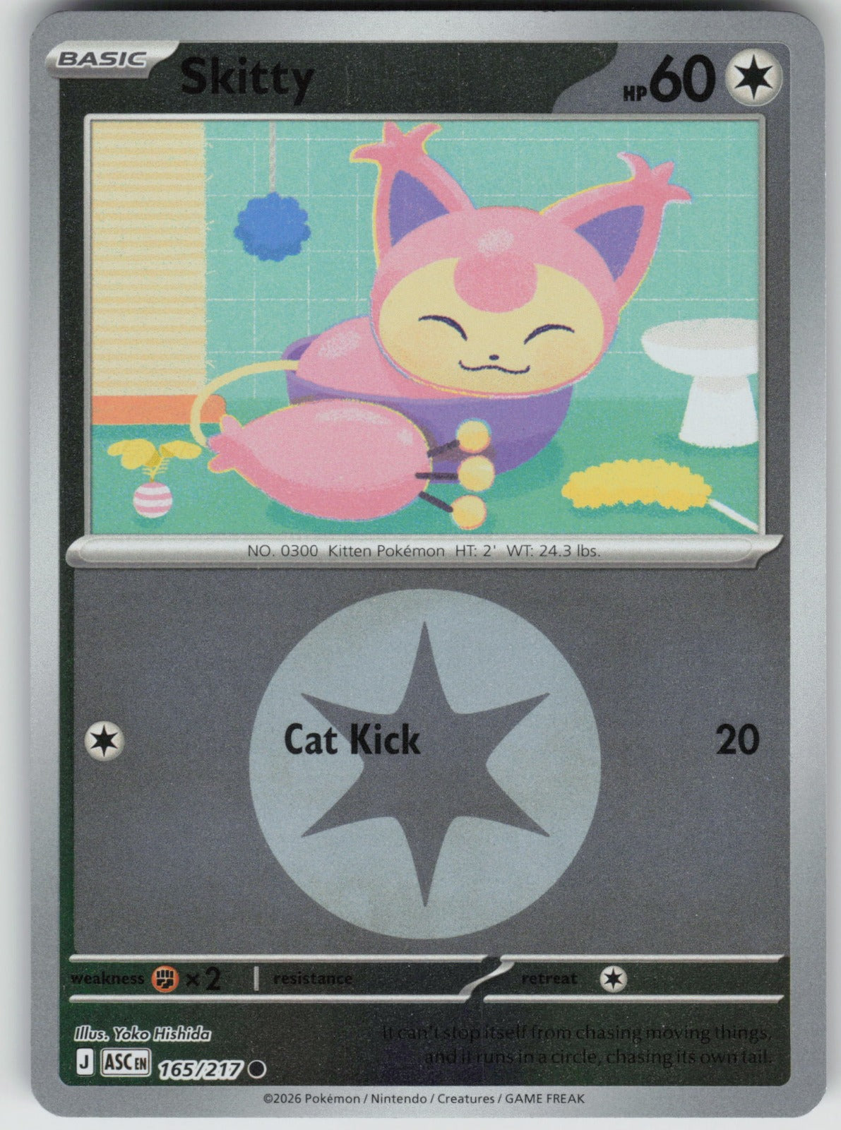 Skitty (Energy Symbol Pattern) ASC Reverse Holo NM