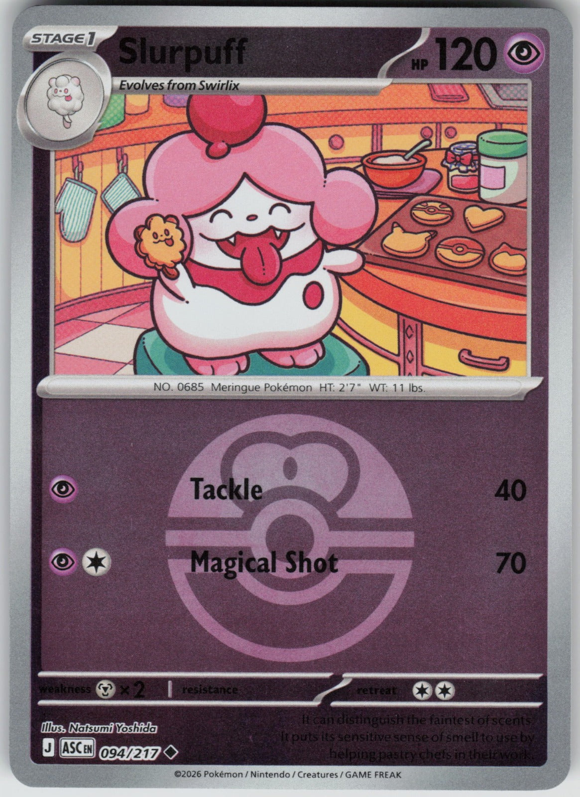 Slurpuff (Love Ball) ASC Reverse Holo NM
