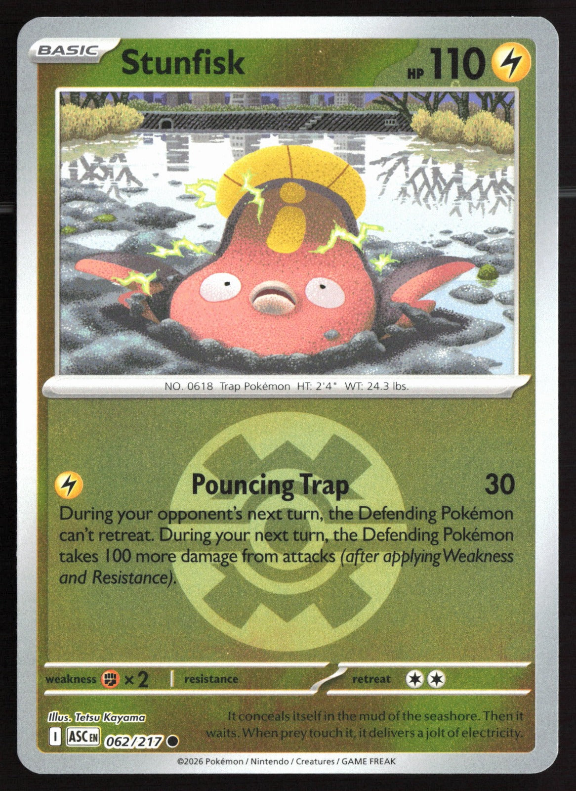 Stunfisk (Quick Ball) ASC Reverse Holo NM