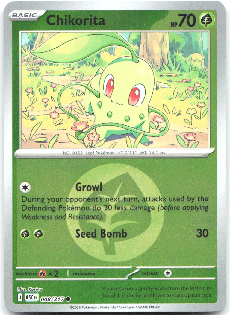 Chikorita (Energy Symbol Pattern) ASC Reverse Holo NM