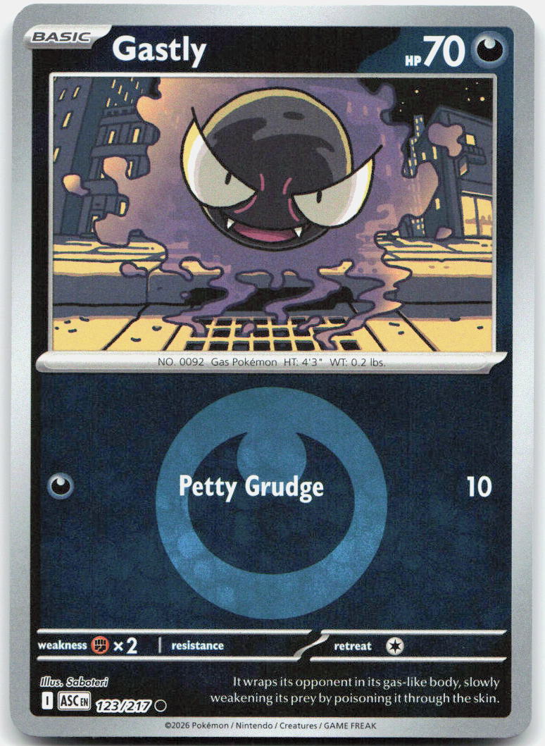 Gastly (Energy Symbol Pattern) ASC Reverse Holo NM