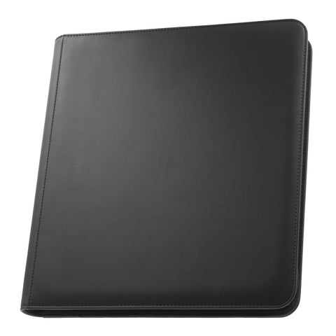 Palms Off Gaming - STEALTH 12 Pocket Zip Trading Card Binder - Black