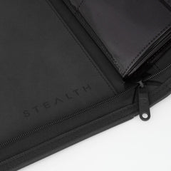 Palms off STEALTH 12 Pocket Zip Trading Card Binder - Black