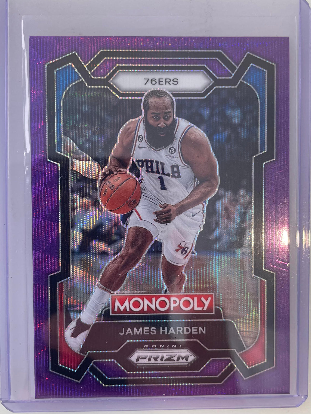 2023 Panini Prizm Monopoly Purple Wave James Harden 67