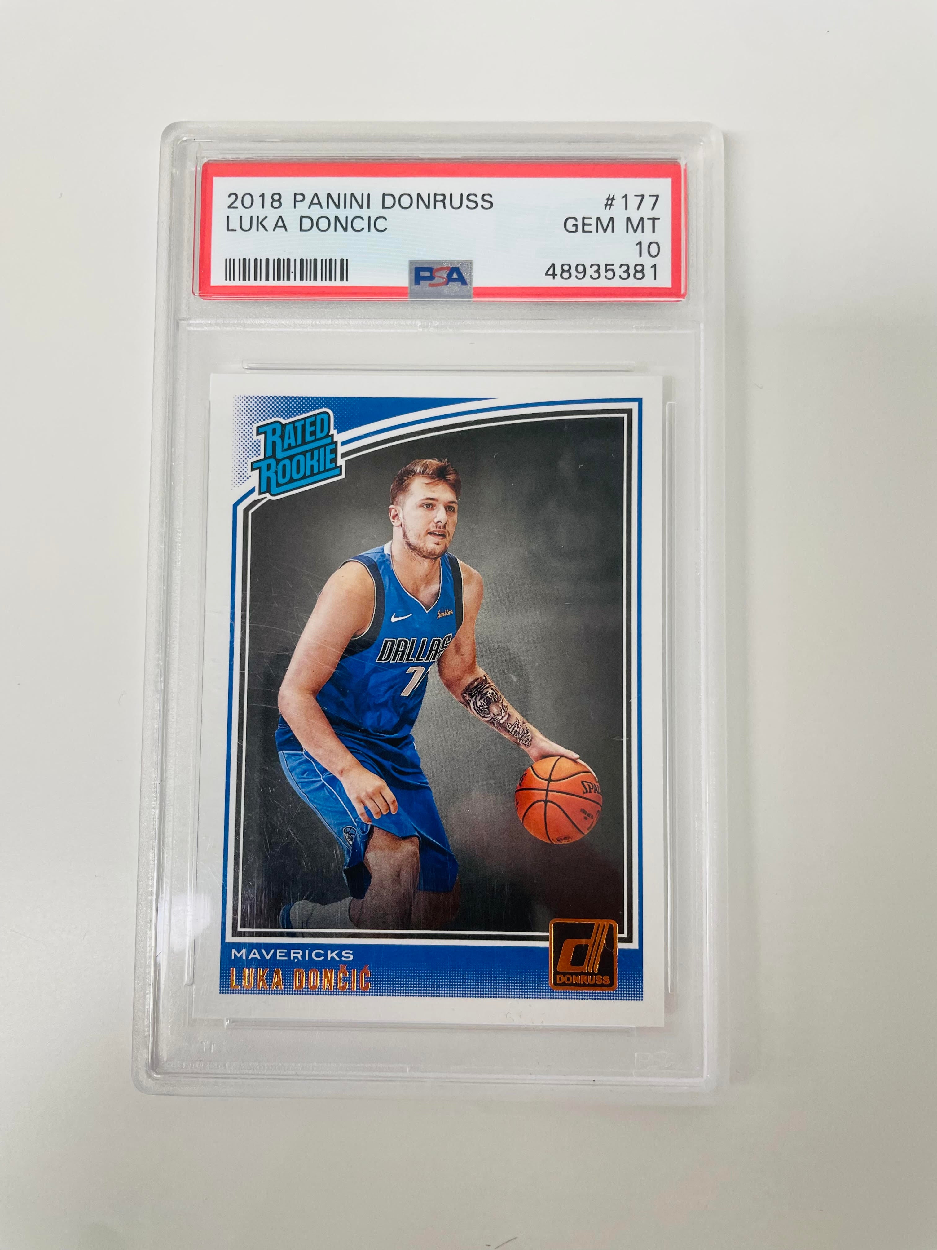 2018 Panini Donruss #177 Luka Doncic Rookie PSA 10