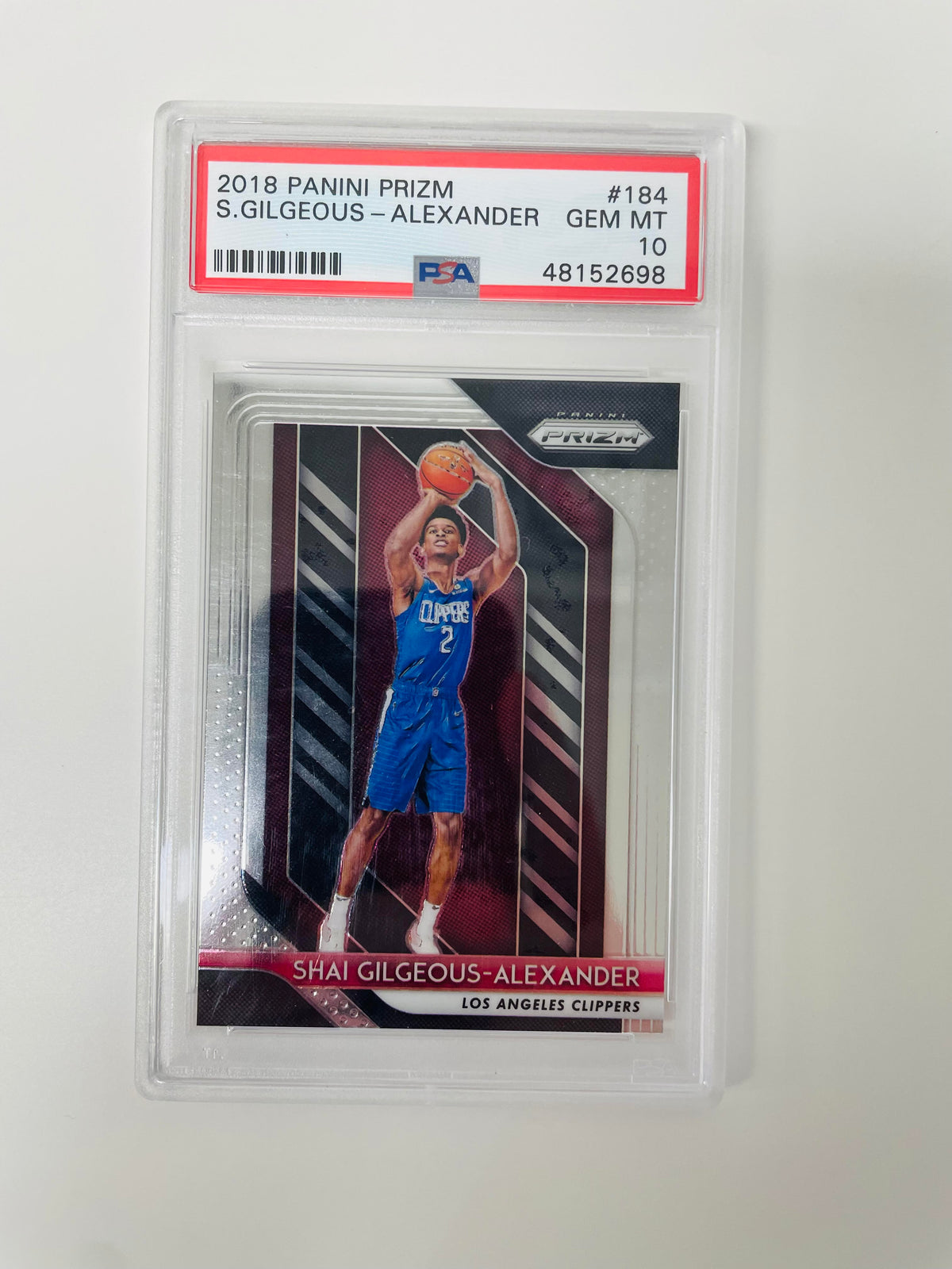 2018 Panini Prizm #184 S.Gilgeous-Alexander PSA 10