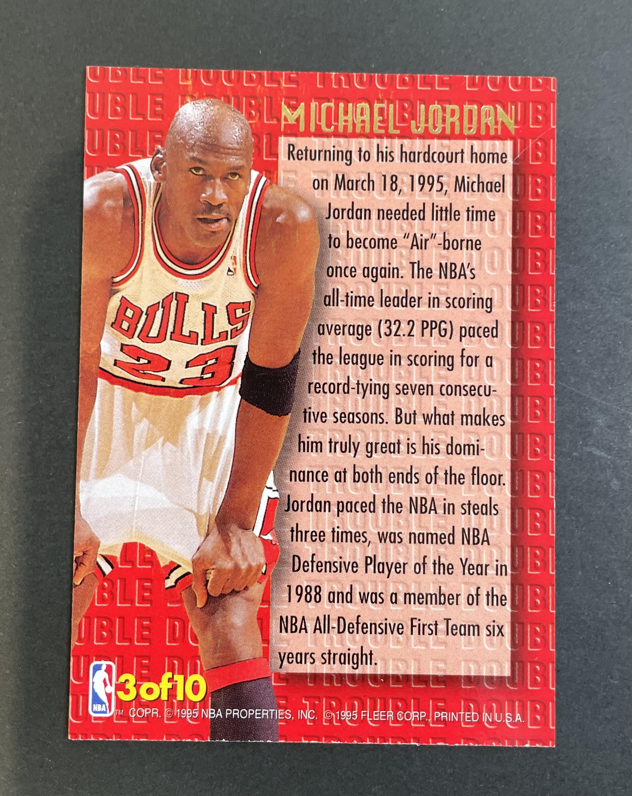 1994-95 Fleer Ultra Double Trouble Michael Jordan #3