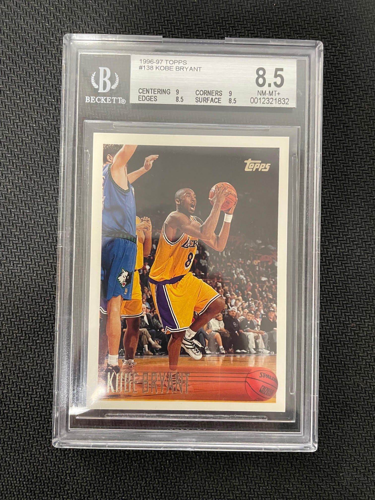 1996-97 Topps #138 Kobe Bryant RC BGS 8.5