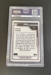 2021 Topps Chrome Star Wars Legacy Wielders of Lightsaber Darth Vader #WL3 PSA 9