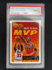 1992 Upper Deck #67 Michael Jordan Mvp PSA 10
