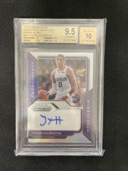 2020-21 Panini Prizm Sensational Signatures Prizms Silver #53 Tyrese Haliburton BGS 9.5