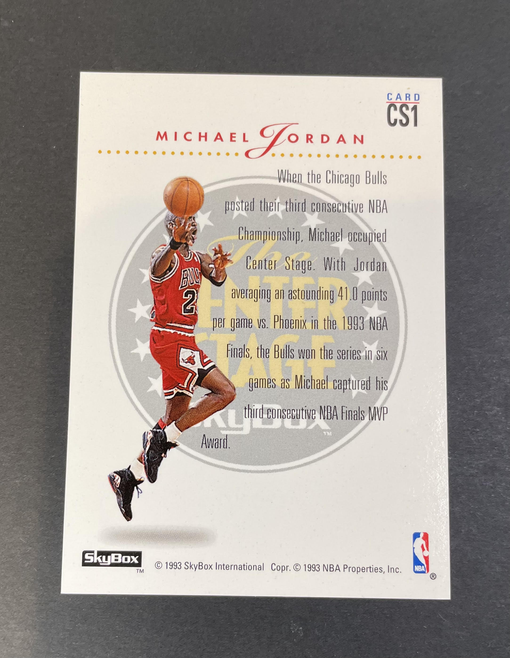 1993-94 Skybox Centre Stage Michael Jordan #CS1