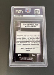 2021 Topps Chrome Star Wars Galaxy the Skywalker Saga: Luke Refractor 91 PSA 10